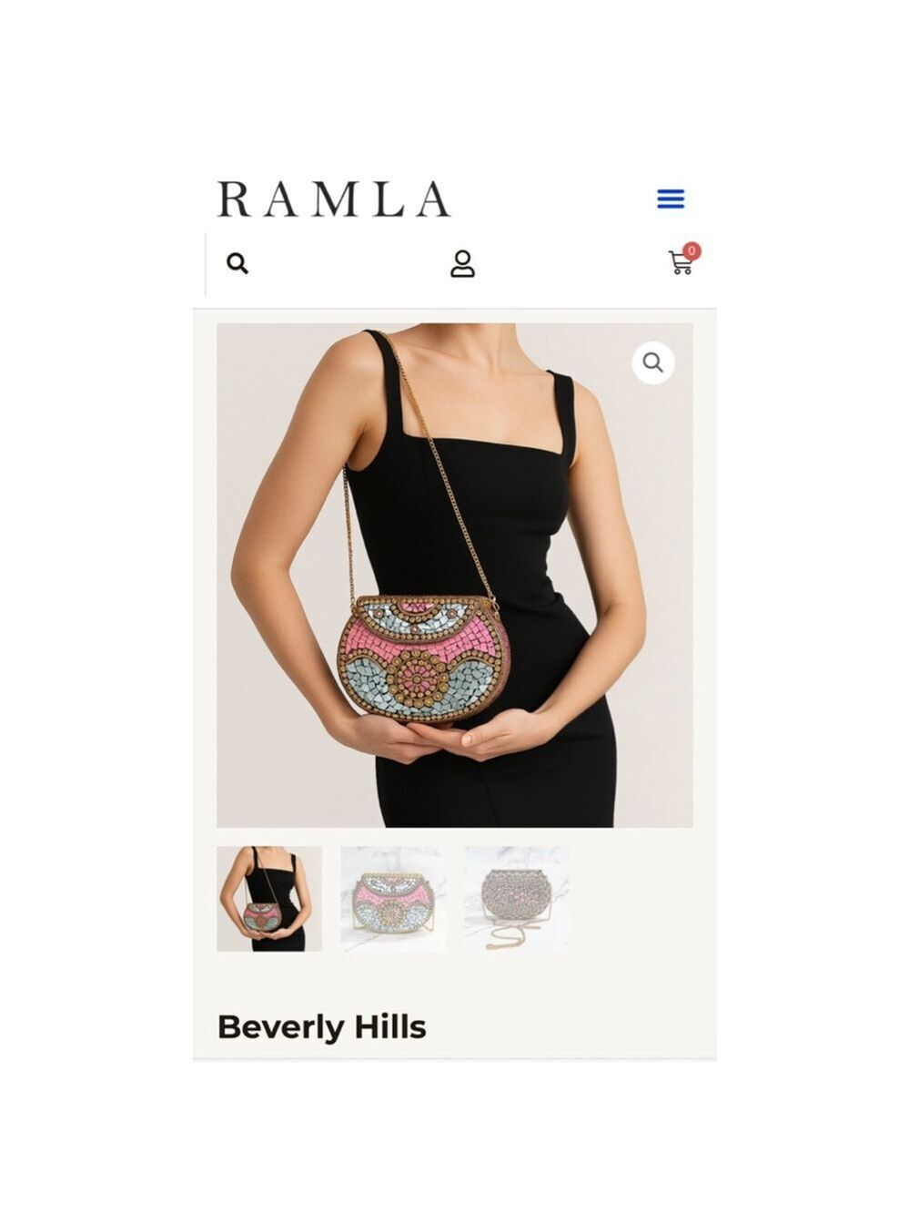 Women's RAMLA Crossbody Bag One Size Pink Blue